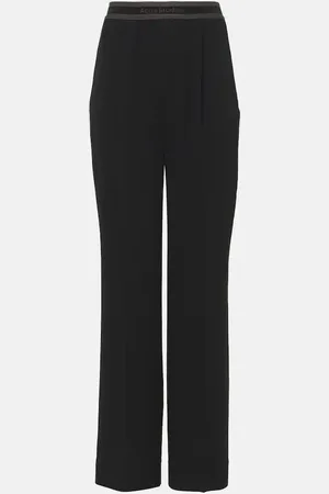 Acne Studios Logo mid-rise wide-leg pants