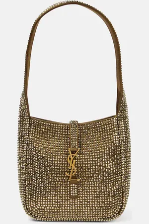 Saint Laurent Le 5 Ã 7 Mini embellished satin shoulder bag
