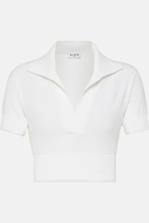 Alaïa AlaÃ¯a Cropped polo shirt