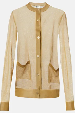 Saint Laurent Sheer silk cardigan