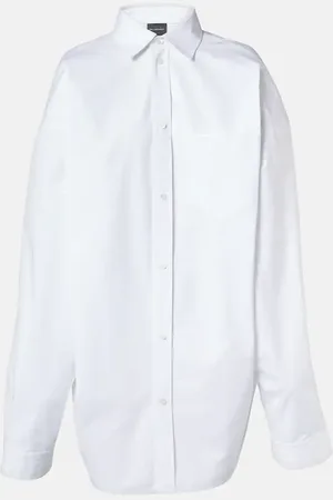Balenciaga Oversized cotton poplin shirt