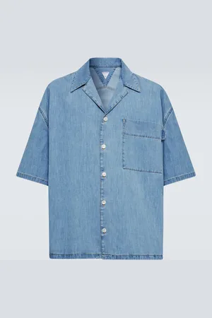 Bottega Veneta Denim bowling shirt