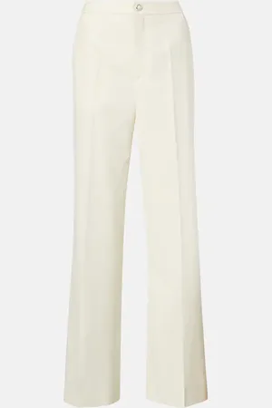 Moncler High-rise gabardine flared pants