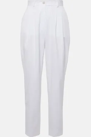 Dolce & Gabbana High-rise cotton straight pants