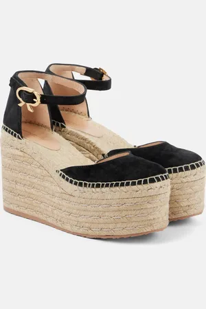 Gianvito Rossi Suede platform espadrille wedges