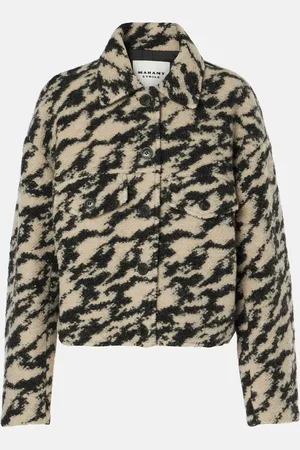 Marant Etoile Ferida printed wool-blend jacket