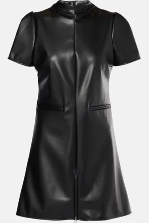 Courrèges CourrÃ¨ges Faux leather minidress