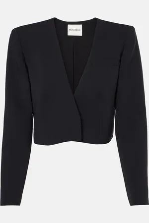 Roland Mouret Cropped silk and wool jacket