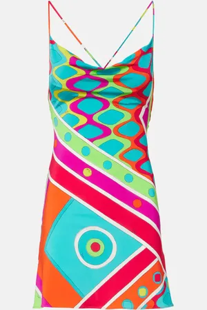 Puccini Vivara satin minidress