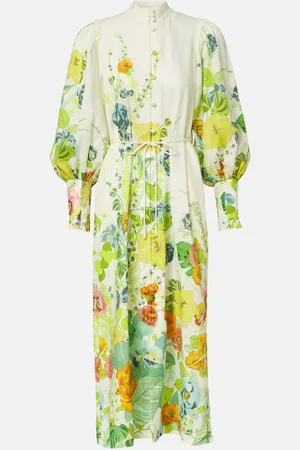 ALÉMAIS AlÃ©mais Constance printed linen shirt dress