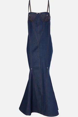 Jean Paul Gaultier Denim maxi dress