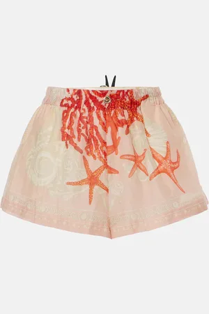 VERSACE Barocco Sea cotton and silk shorts