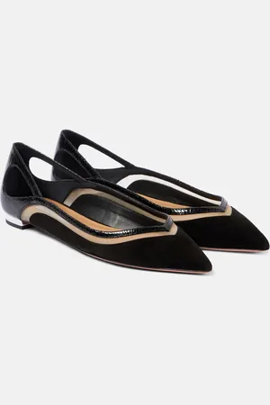 Aquazzura Cinemax suede ballet flats