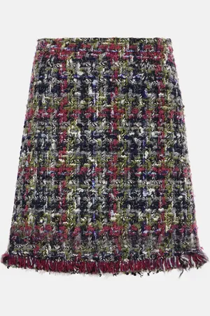 Etro Wool-blend tweed miniskirt