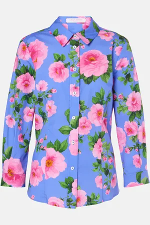 Carolina Herrera Floral cotton-blend shirt