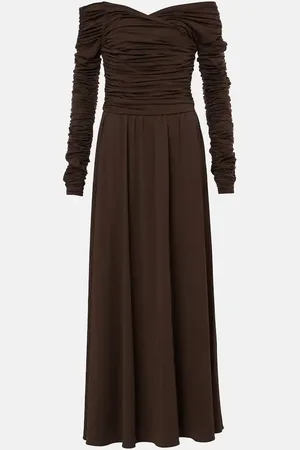 Altuzarra Charlotte off-shoulder jersey maxi dress