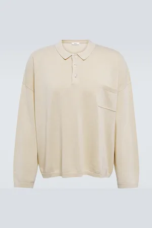 COMMAS Linen and cotton polo top