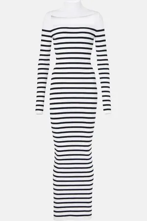 Jean Paul Gaultier Striped maxi dress