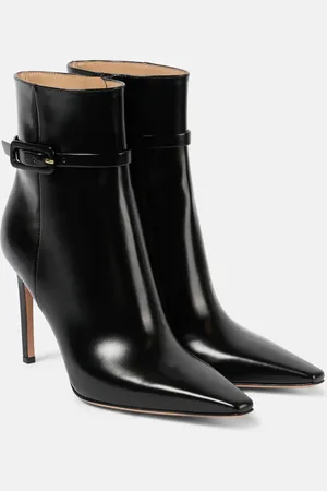 Gianvito Rossi 95 patent leather ankle boots