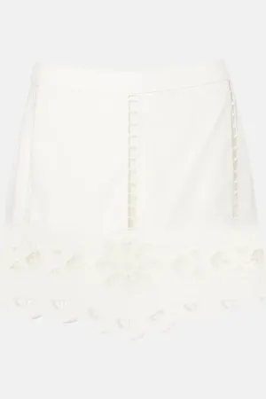 Isabel Marant Palmira embroidered cotton miniskirt