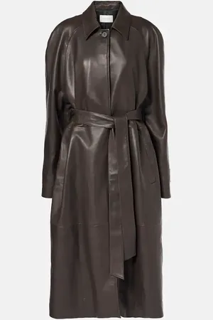 MAGDA BUTRYM Belted leather coat