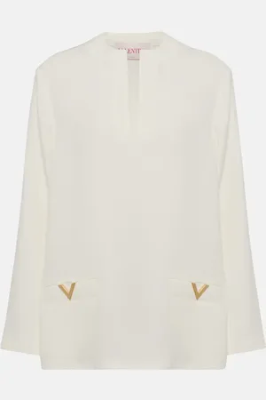 VALENTINO VGold silk top