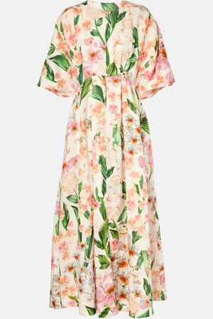 Agua by Agua Bendita Gesto floral linen maxi dress
