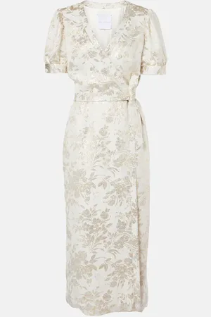 Markarian Marni floral jacquard wrap dress