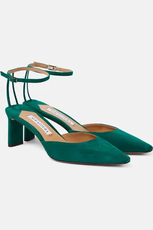 Aquazzura Blade 65 suede pumps