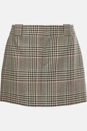 Chloé ChloÃ© Checked wool miniskirt