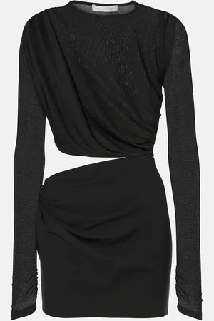CHRISTOPHER ESBER Ribbed Twist draped minidress