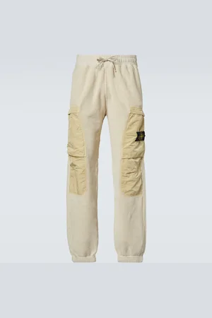 Stone Island Compass cotton-blend fleece cargo sweatpants