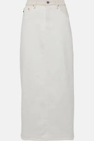 AG Jeans Denim midi skirt