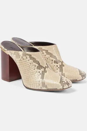 Chloé ChloÃ© Ambre snake-effect leather mules