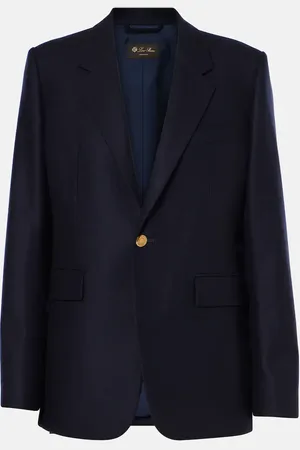 Loro Piana Hellen wool and cashmere flannel jacket
