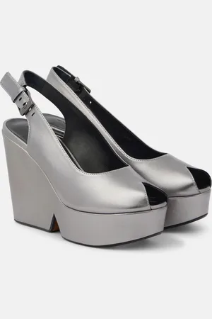 Robert Clergerie Dylan leather wedge sandals