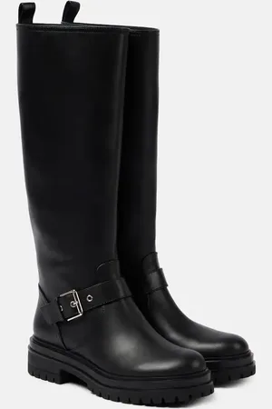 Gianvito Rossi Leather knee-high boots