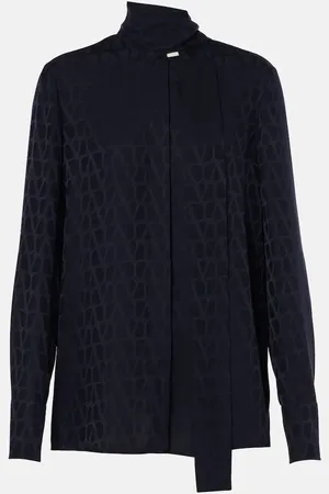 VALENTINO Toile Iconographe silk jacquard shirt