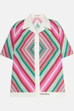 VALENTINO Printed cotton poplin shirt