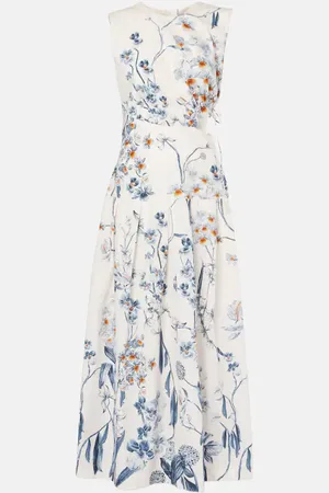 Agua by Agua Bendita Otono Petalo cotton poplin midi dress