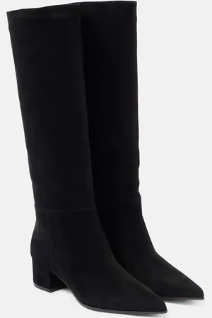 Gianvito Rossi Suede knee-high boots