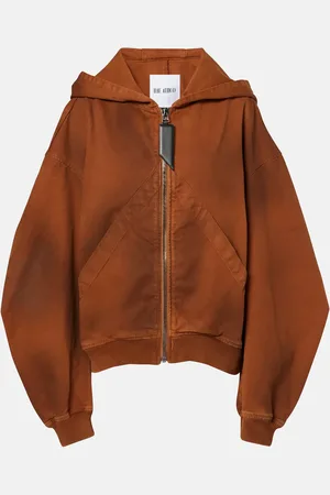 The Attico DÃ©gradÃ© cotton zip-up hoodie