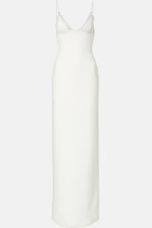 DAVID KOMA Bridal lace-trimmed gown
