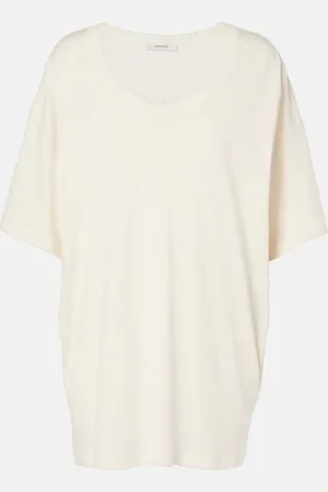 LEMAIRE Ribbed-knit cotton jersey T-shirt
