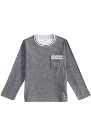 Brunello Cucinelli Printed cotton T-shirt