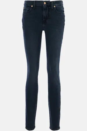 7 for all Mankind Low-rise skinny jeans