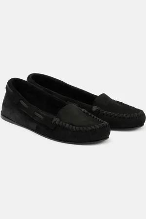 The Row Mabel suede loafers
