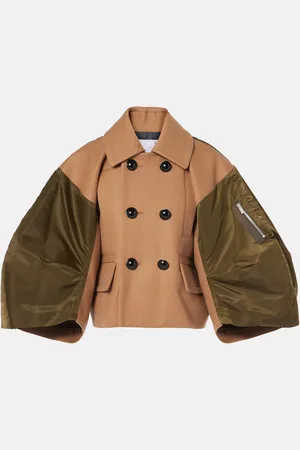 SACAI Wool and twill jacket