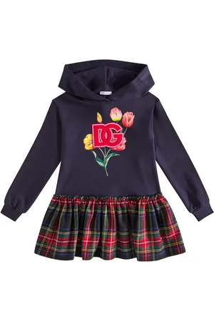 Dolce & Gabbana Floral checked cotton-blend dress
