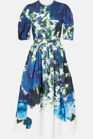 Erdem Floral cotton midi dress